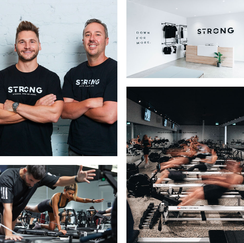 STRONG Pilates official franchise page image showing the studio concept.