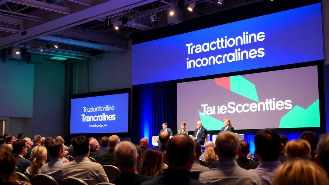 Australian franchise convention with business leaders on a panel stage