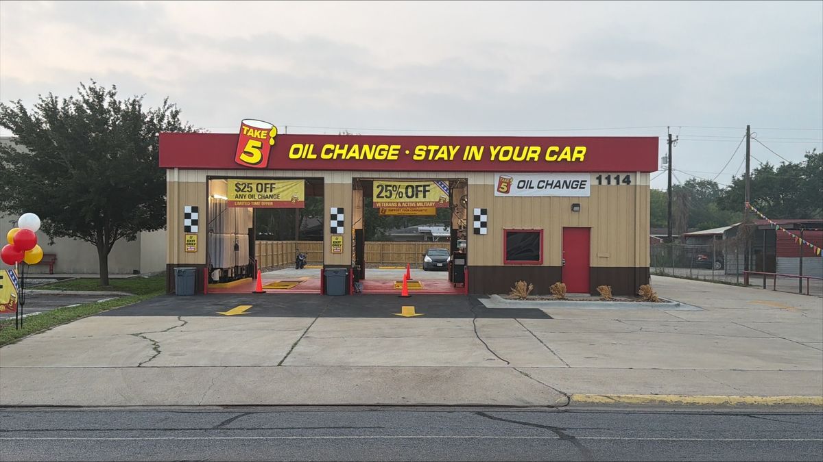 Take 5 Oil Change released an official image of its new Harlingen location.